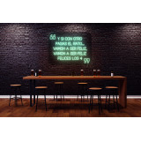 Carteles de Neón Led - Luces de neón "Felices los cuatro"